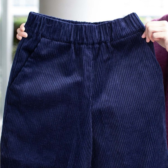GALLEGO DESPORTES Pants - GALLEGO DESPORTES sz S Jane Corduroy pants in navy